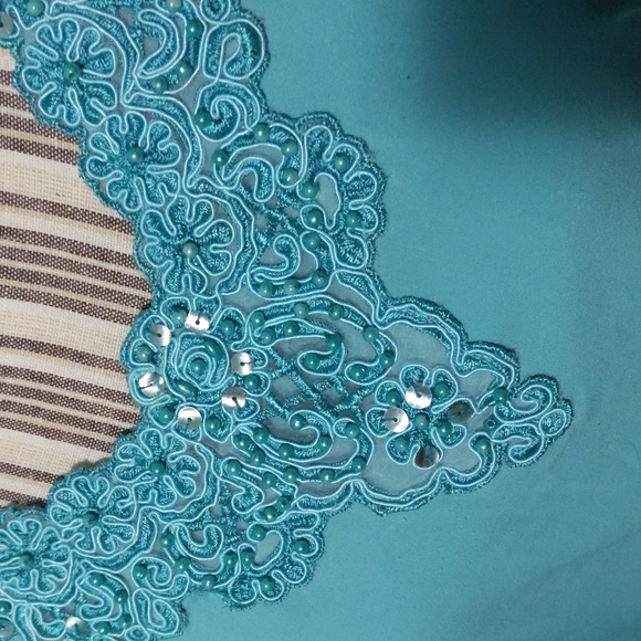 Teal 2-pc tank & pants set - Picture 4 of 8